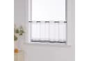 Yujiao Mao Scheibengardine 1 St. Ösen Transparent Satinband Voile Weiß Schwarz Bild 1