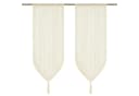 Joyswahl Scheibengardine 2 St. Beige Transparent Leinen Bild 2