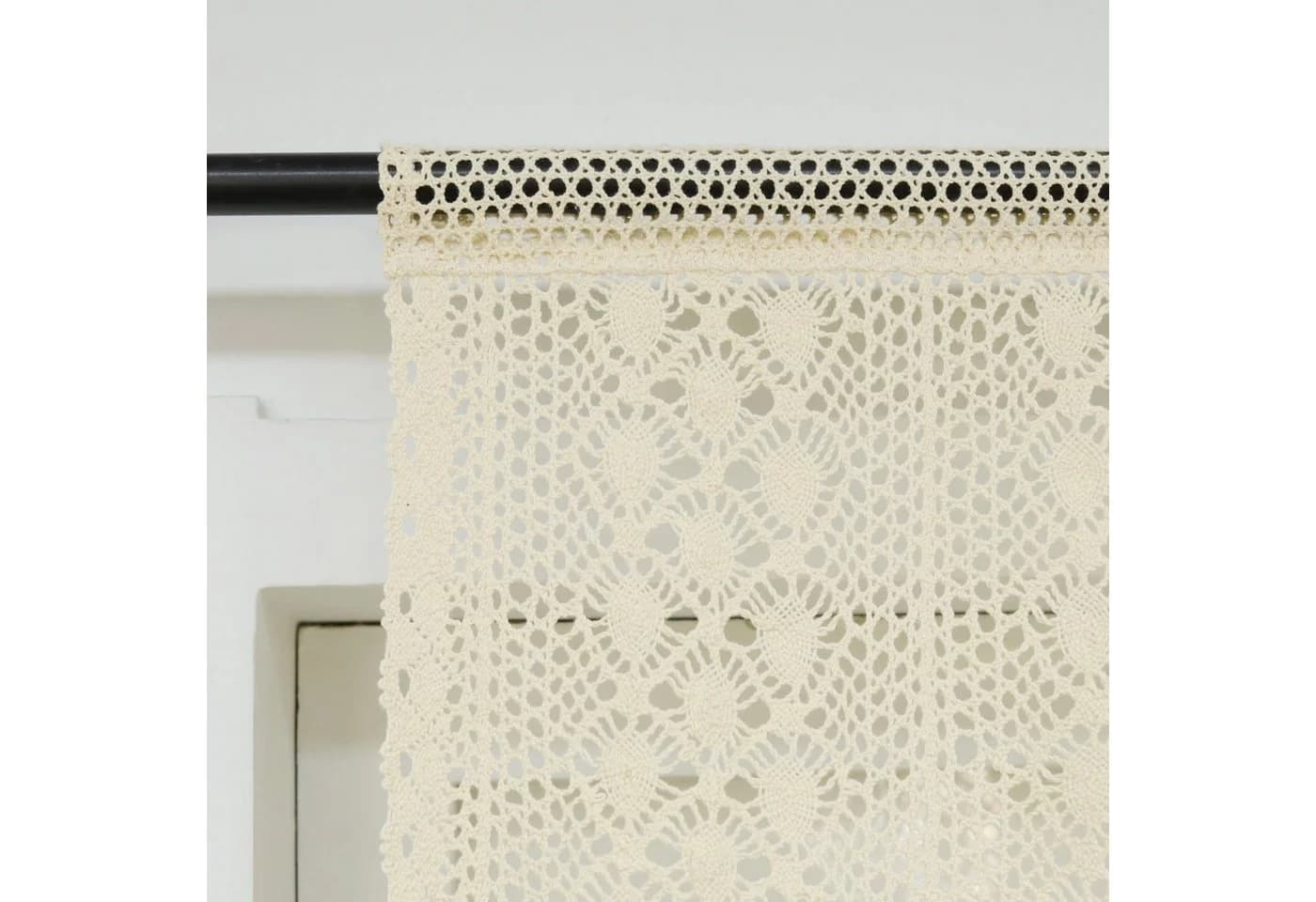 Joyswahl Scheibengardine 2 St. Beige Transparent Leinen - Bild 3