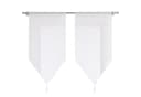 Joyswahl Scheibengardine 2er Set Transparent Voile mit Quaste Bild 2