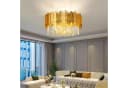 RRBEST Kristall Kronleuchter Gold 9x E14 Deckenleuchte Bild 1