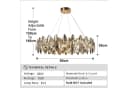 RRBEST Kronleuchter LED Kristall E14 Pendelleuchte Modern Transparent Bild 4