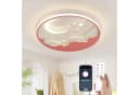 RRBEST LED Deckenleuchte Kinder Rosa Stern Mond Dimmbar Fernbedienung Bild 2
