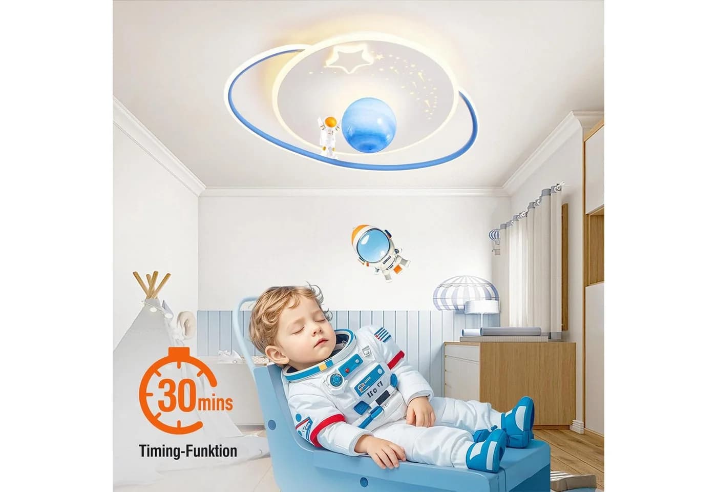 RRBEST LED Deckenleuchte Kinder Dimmbar mit Fernbedienung Modernes Design - Bild 4