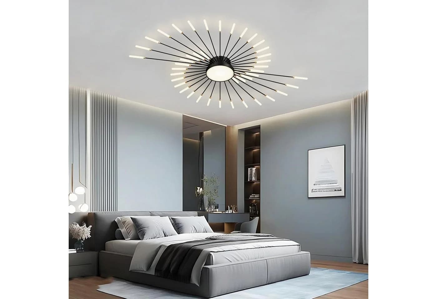 RRBEST LED Deckenleuchte Modern Schwarz Minimalistisch - Bild 5