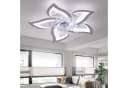 RRBEST Deckenventilator mit LED-Beleuchtung, weiß, dimmbar, App-Steuerung Bild 1