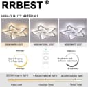 RRBEST Deckenventilator mit LED-Beleuchtung, weiß, dimmbar, App-Steuerung Bild 5