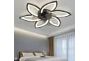 RRBEST Deckenventilator LED Schwarz mit App-Steuerung Bild 1