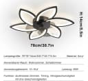 RRBEST Deckenventilator LED Schwarz mit App-Steuerung Bild 4