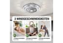 RRBEST Deckenventilator LED Kronleuchte Silber mit Fernbedienung Bild 4