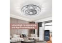 RRBEST Deckenventilator LED Kronleuchte Silber mit Fernbedienung Bild 5