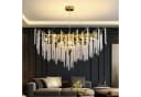RRBEST Moderner Kristall-Kronleuchter Dimmbar Gold 120x120 cm Bild 1