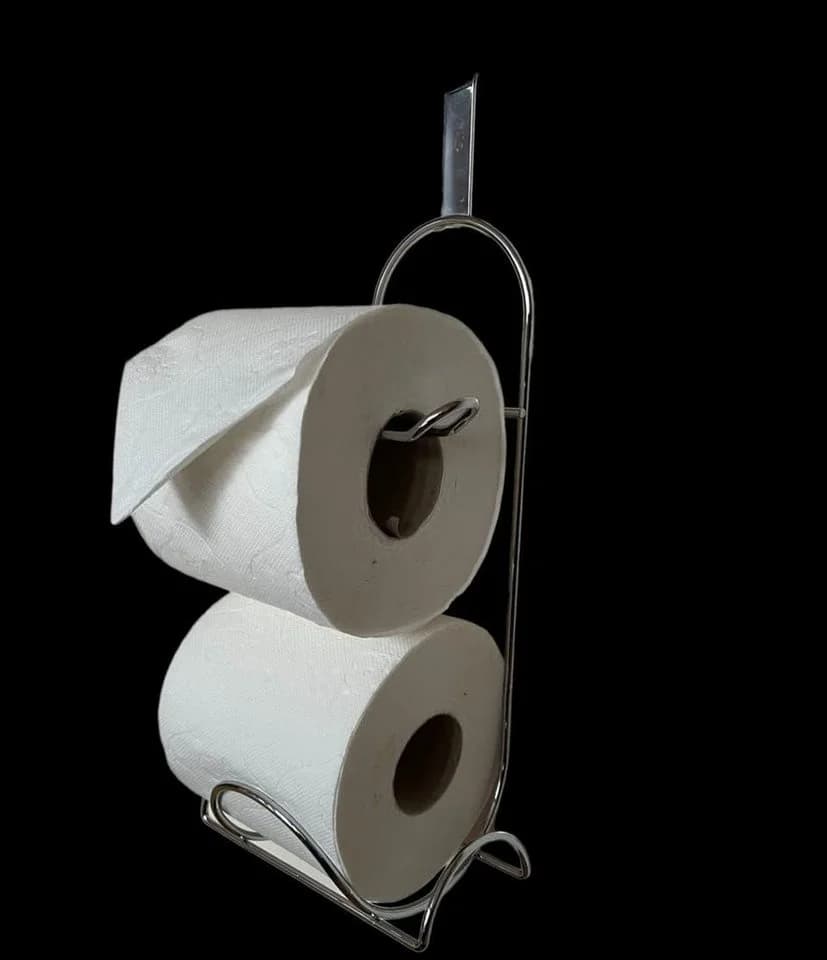 Quelle Toilettenpapierhalter WC-Halter verchromt mit Ablage