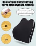 SinLaw Sitzkissen Auto-Kissen Memory Foam Lendenkissen Orthopädisches Sitzkissen Bild 1