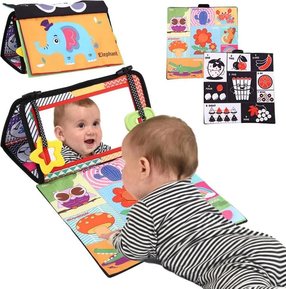 SinLaw Lernspielzeug Baby-Spiegelspielzeug Bunt Montessori-Spielzeug - Bild 2