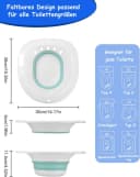 SinLaw Bidet-Einsatz Sitzbad mit Ablaufloch, klappbarer Toilettensitz Bild 1