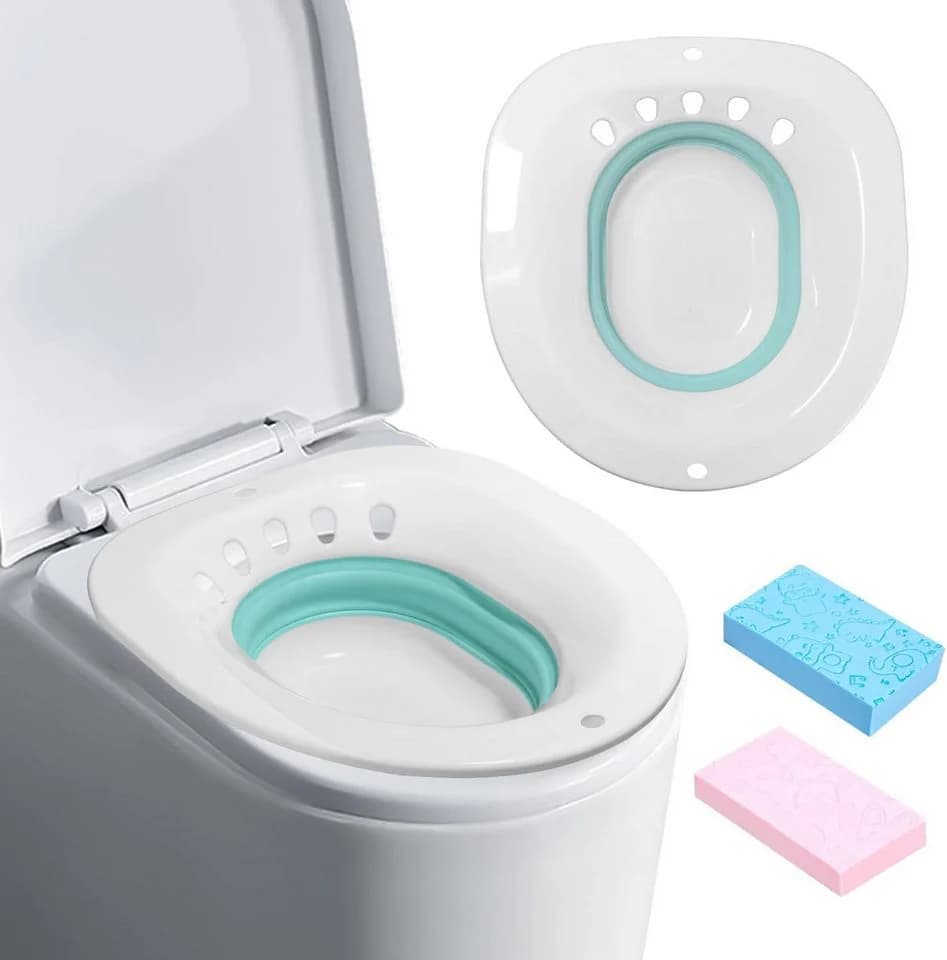 SinLaw Bidet-Einsatz Sitzbad mit Ablaufloch, klappbarer Toilettensitz - Bild 2