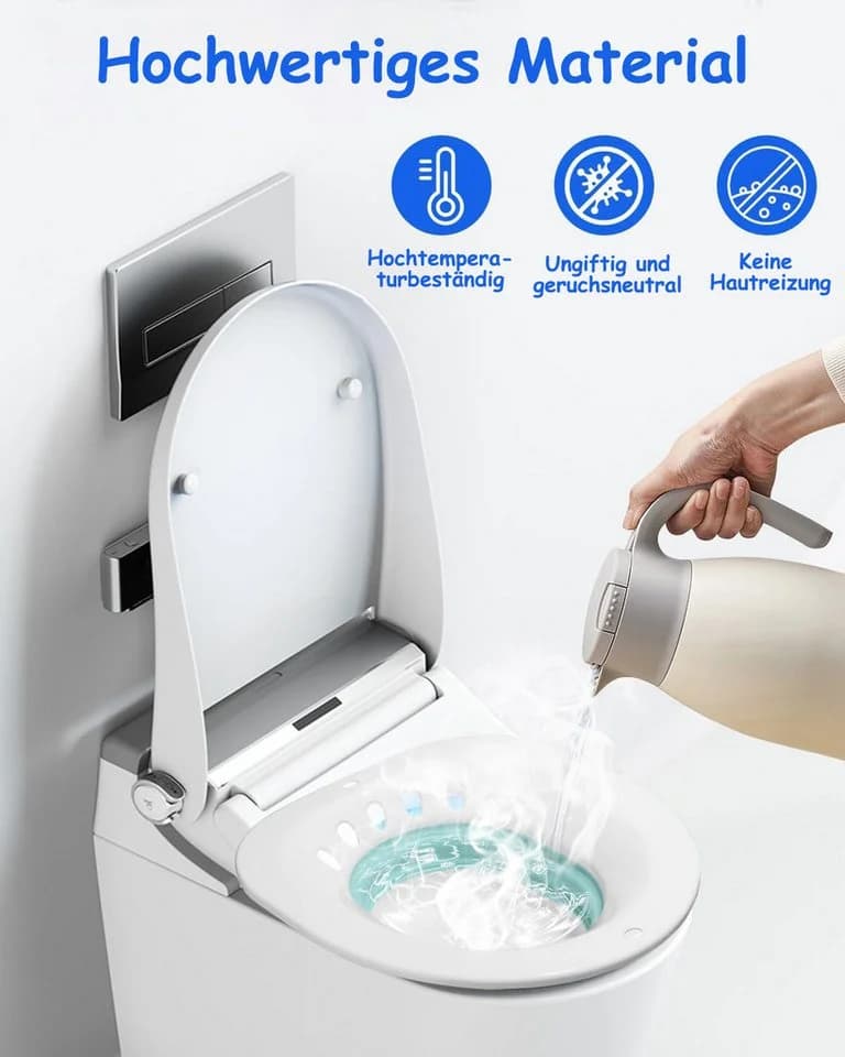 SinLaw Bidet-Einsatz Sitzbad mit Ablaufloch, klappbarer Toilettensitz - Bild 4