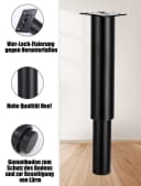 SinLaw Möbelfuß Satz höhenverstellbar 18-34 cm (5-St) mit Schraubendreher Bild 3
