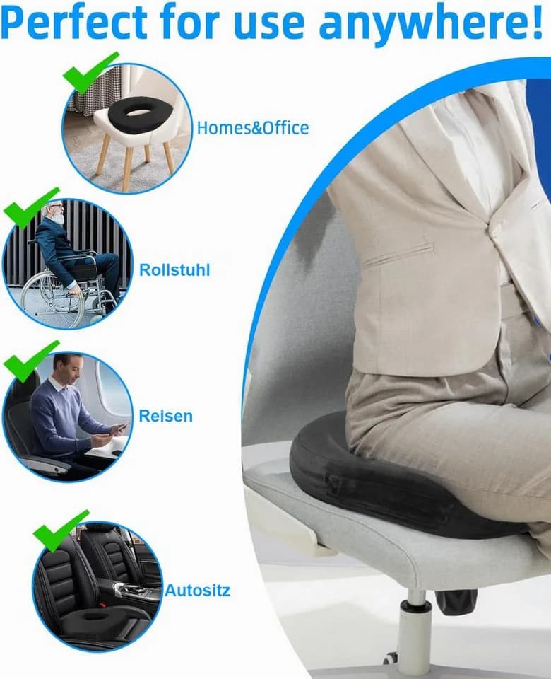 Ergonomisches Sitzkissen aus Memory-Schaum - Bild 4