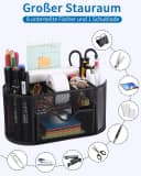 SinLaw Schreibtisch-Organizer Metall 9 Sortierfächer Schublade Stifthalter Bild 4
