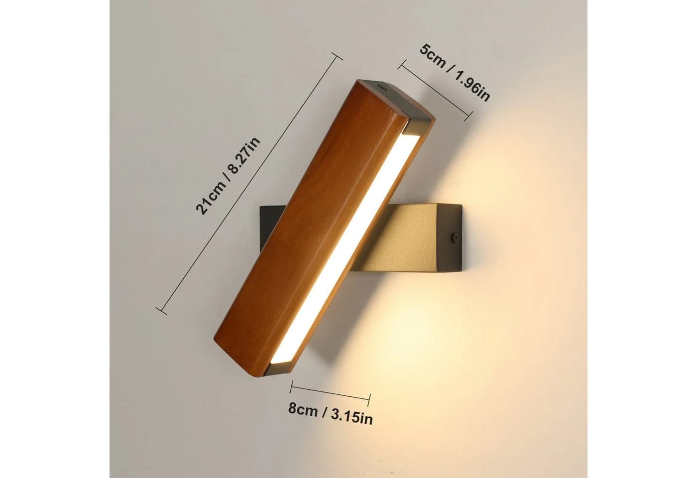 Riserva Wandleuchte LED Holz Warmweiß Modern - Bild 3