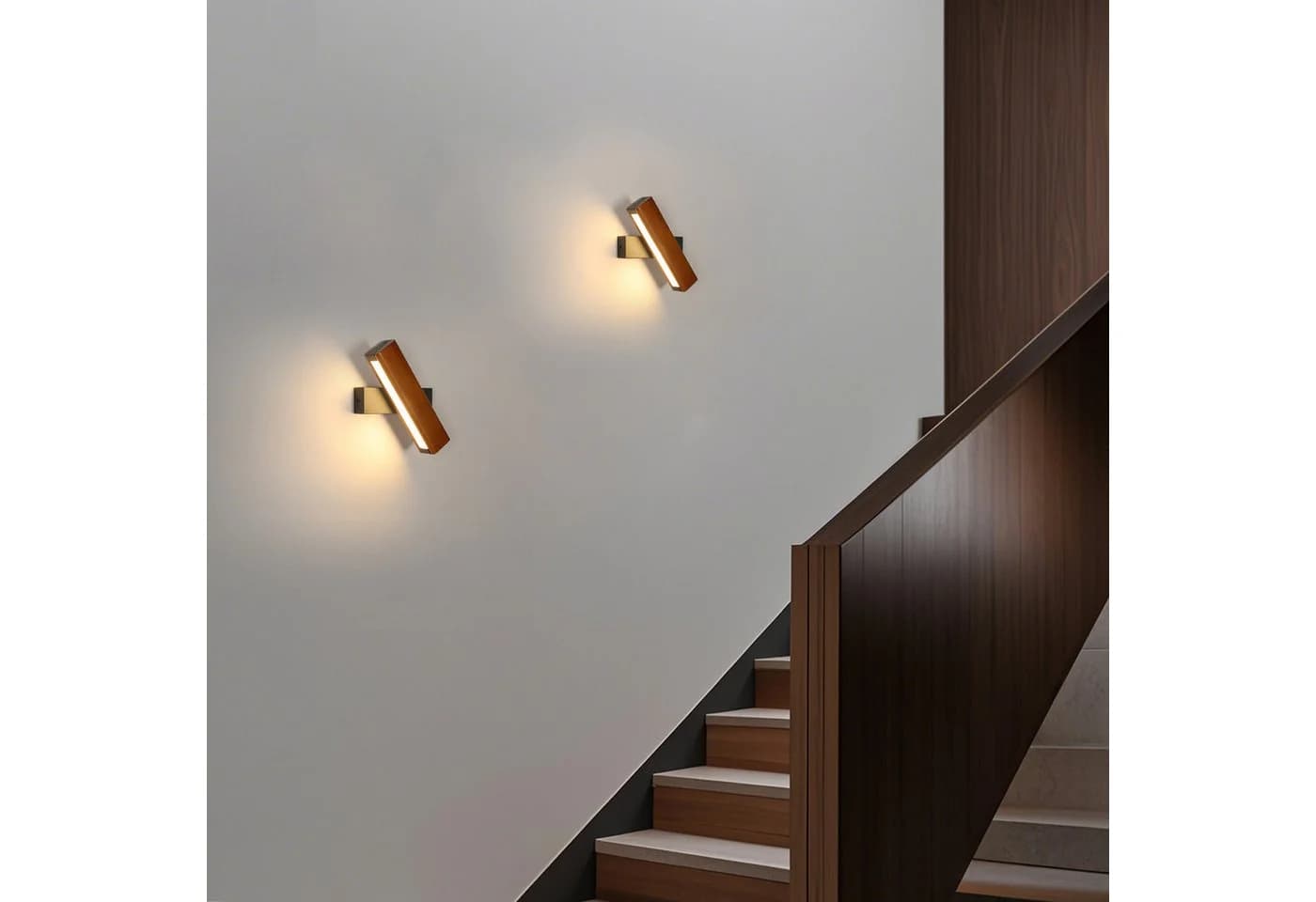 Riserva Wandleuchte LED Holz Warmweiß Modern - Bild 5