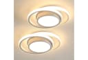 Riserva LED Deckenleuchte Rund 2er Set 36W Warmweiß Bild 2
