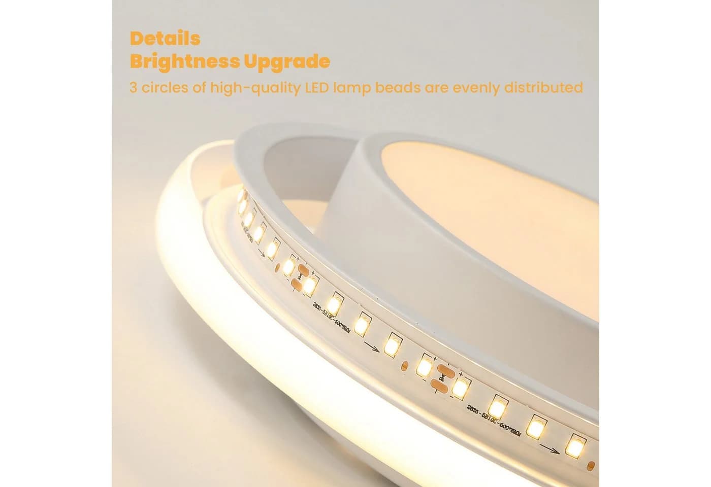 Riserva LED Deckenleuchte Rund 2er Set 36W Warmweiß - Bild 3