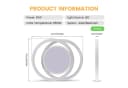 Riserva LED Deckenleuchte Rund 2er Set 36W Warmweiß Bild 4