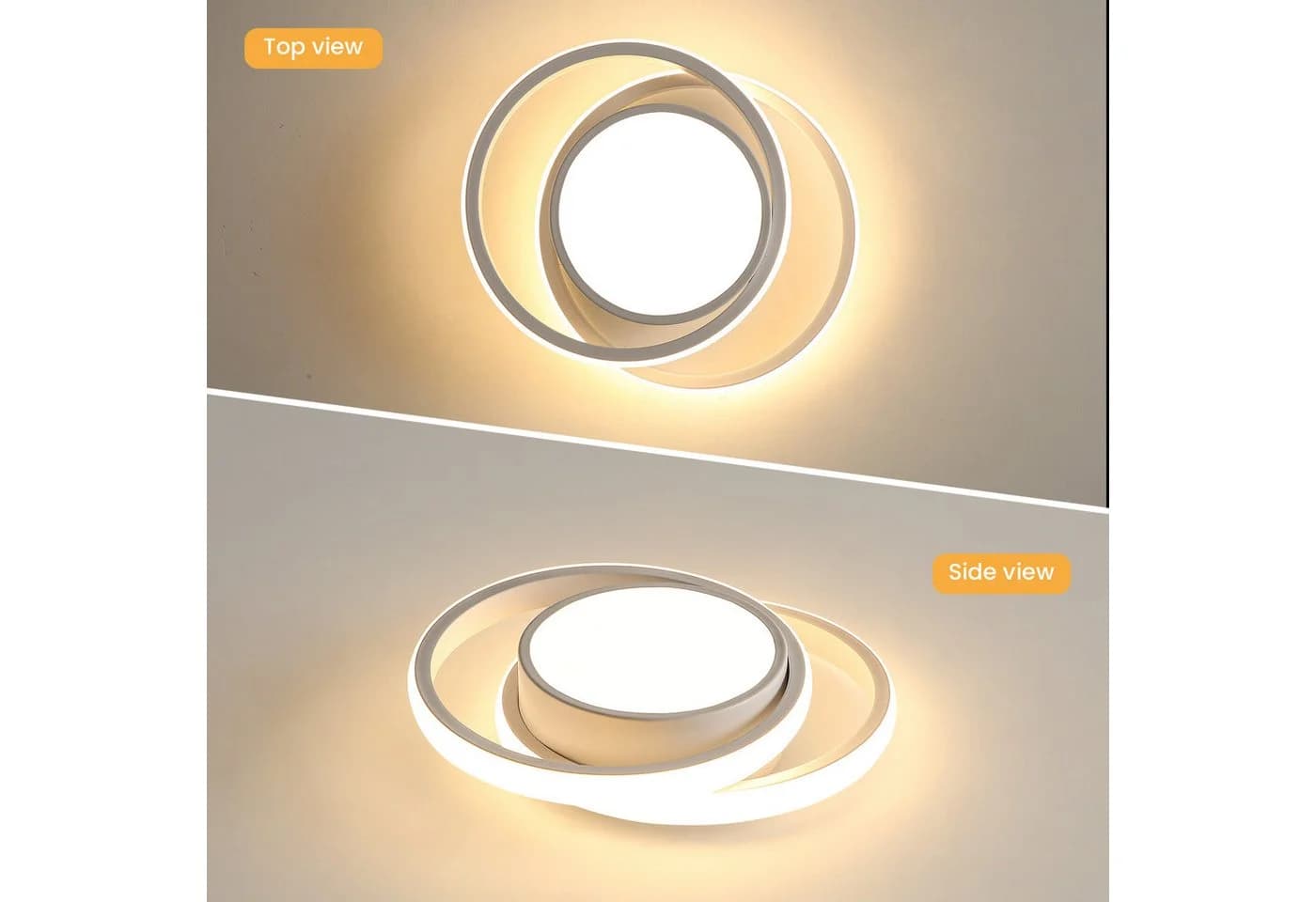Riserva LED Deckenleuchte Rund 2er Set 36W Warmweiß - Bild 5
