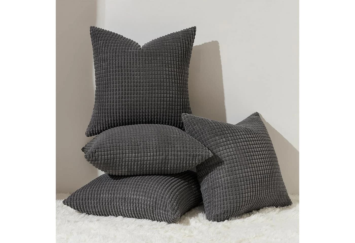 Topfinel Kissenbezug 4er Set 40x40cm Cord Samt - Bild 2