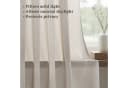 Topfinel Gardine Beige Boho Leinenoptik mit Ösen Bild 1