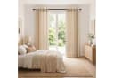 Topfinel Gardine Leinen Vorhänge mit Ösen Naturbeige Boho Bild 3