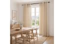 Topfinel Gardine Leinen Vorhänge mit Ösen Naturbeige Boho Bild 4