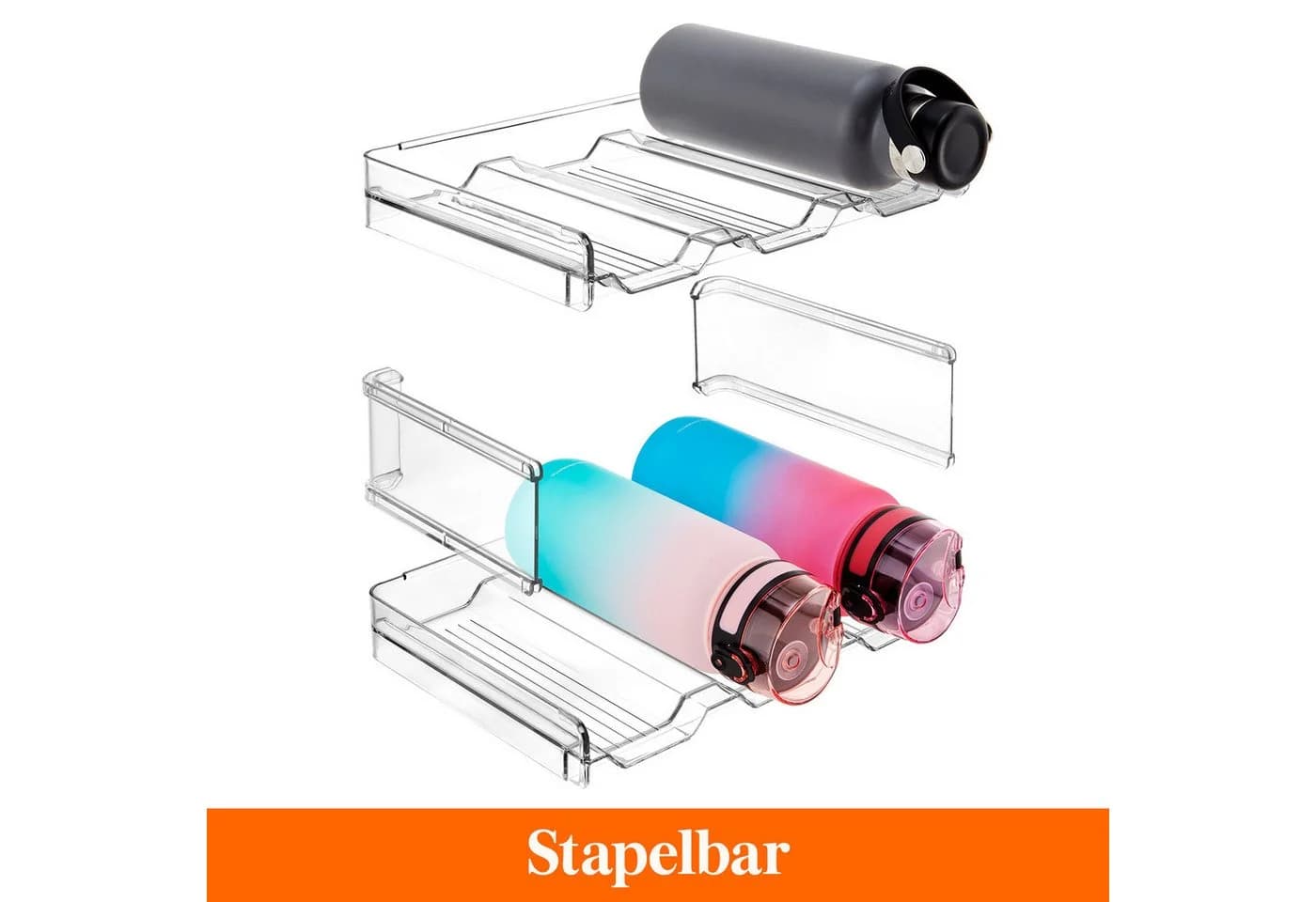 Lifewit Küchenorganizer-Set Stapelbarer Flaschenhalter - Bild 3