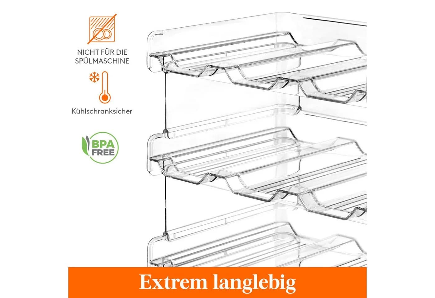 Lifewit Küchenorganizer-Set Stapelbarer Flaschenhalter - Bild 4