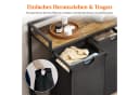 Lifewit Wäschebox Wäschekorb 2 Fächer mit Rollen Schwarz Bild 1