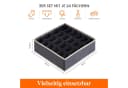 Lifewit Aufbewahrungsdose Socken Unterwäsche Schubladen Organizer 24 Zellen Grau Bild 1