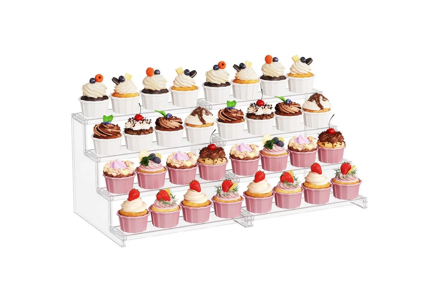 Lifewit Cupcake Display Ständer Kunststoff 2-tlg. - Bild 2