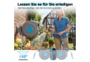 Thanaddo Gartenschlauch Wand Schlauchtrommel Grau 180° Schwenkbar Bild 5