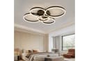 Nettlife LED Deckenleuchte Dimmbar Wohnzimmer Gold Bild 1