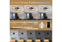 Nettlife LED Deckenleuchte Dimmbar Wohnzimmer Gold Bild 4