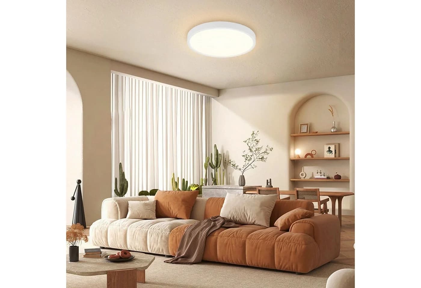 Nettlife LED Panel Deckenleuchte 17cm Warmweiß Kunststoff - Bild 5
