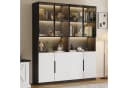 Thanaddo Glasvitrine mit LED-Licht, Sammlung Bücherregal Bild 1