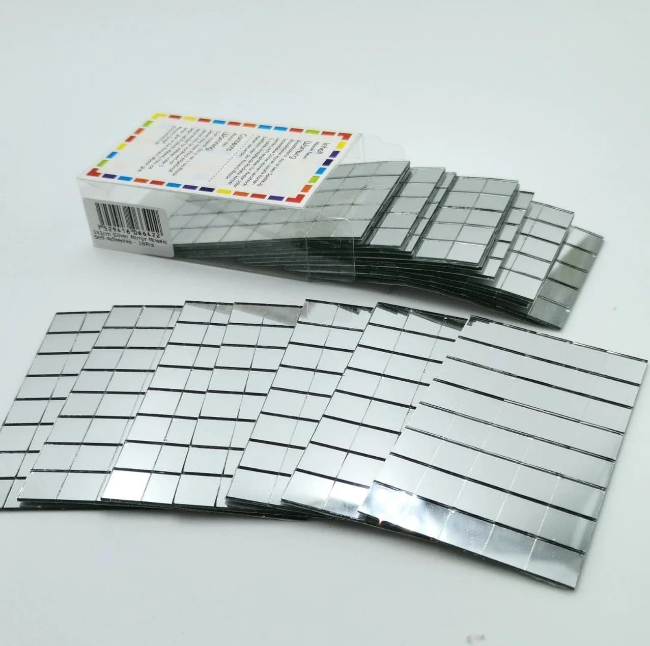 Armena Spiegelfliesen 18 Blatt Selbstklebend Silber