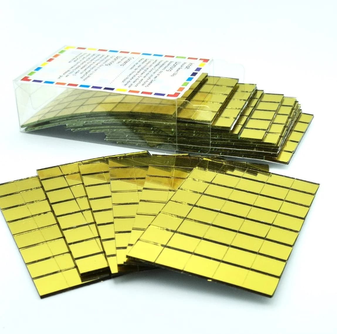 Armena Spiegelfliesen 18 Blatt Selbstklebend Gold