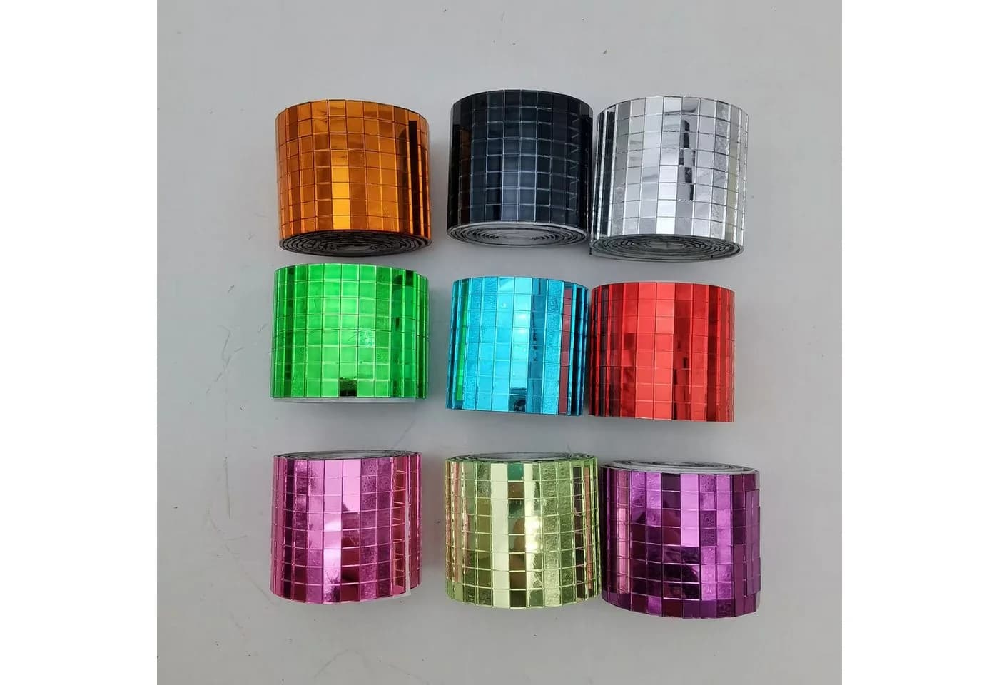 Armena Spiegelfliesen Mosaikfliesen selbstklebend Glasspiegel Basteln DIY 9 Rollen
