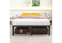 HOMERECOMMEND Metallbett 90x200 cm Schwarz 31cm Höhe geräuschlos Bild 2