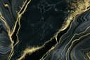 Tobil Badematte Premium rutschfest schnell trocknend Schwarz-Gold Bild 2